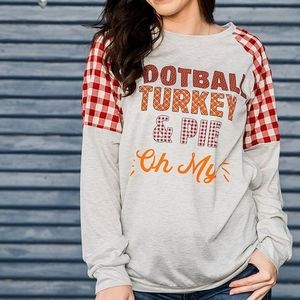 Football, Turkey and Pie Long Sleeve Shirt